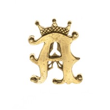 "A" medieval pilgrim badge image-1