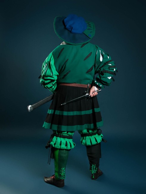 Costume of Landsknecht, XV century Mittelalterliche Kleidung