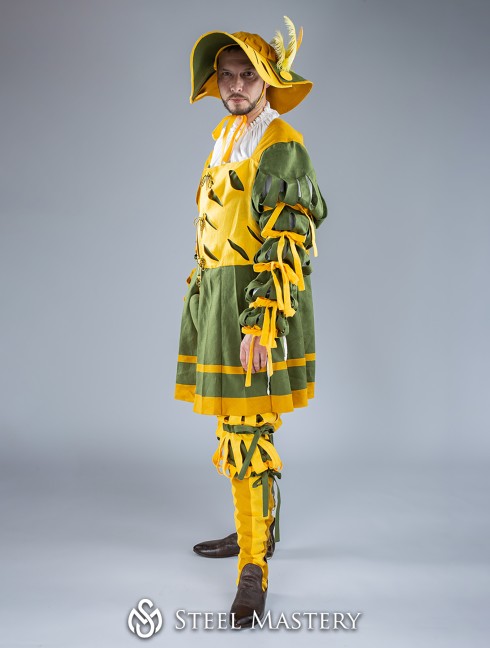 Costume of Landsknecht, XV century Mittelalterliche Kleidung