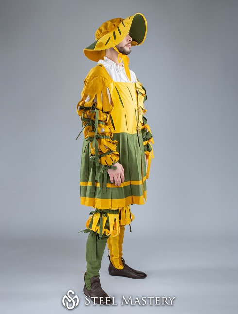 Costume of Landsknecht, XV century Mittelalterliche Kleidung