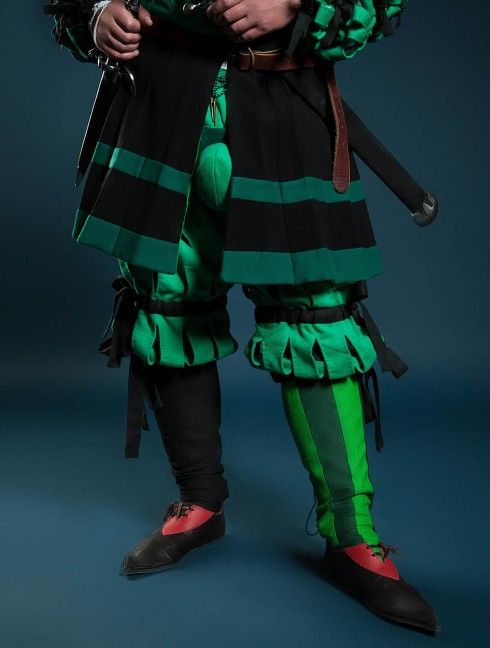 Costume of Landsknecht, XV century Mittelalterliche Kleidung