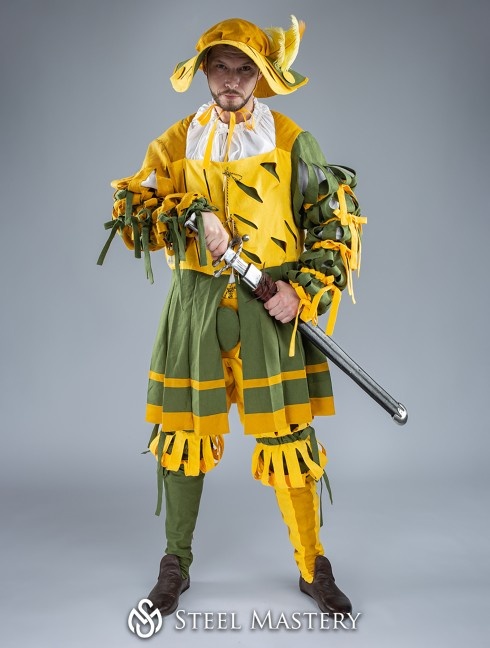 Costume of Landsknecht, XV century Vestiario medievale
