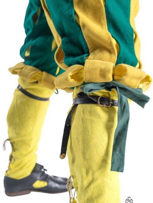 Costume of landsknecht (from Heinrich Aldegrever gravure) Vestimenta medieval