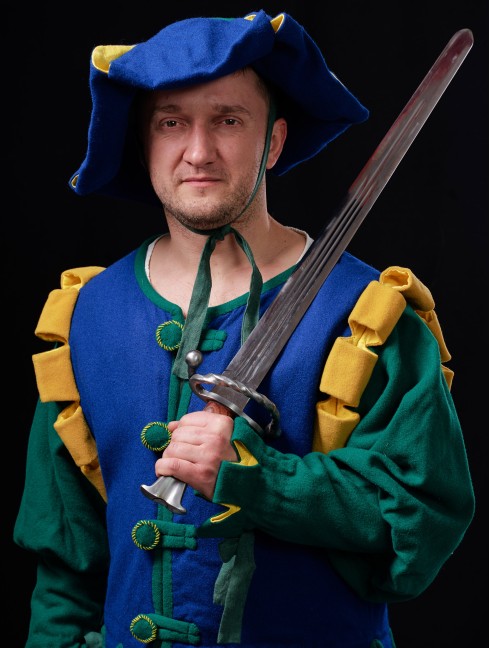 Costume of landsknecht (from Heinrich Aldegrever gravure) Vêtements médiévaux