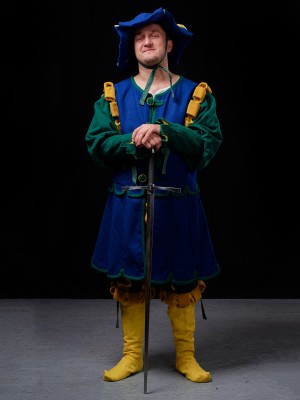 Costume of landsknecht (from Heinrich Aldegrever gravure) 