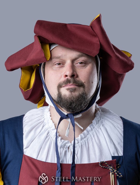 Medieval costume of landsknecht, XVI century 