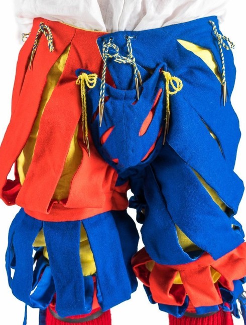 Medieval costume of landsknecht, XVI century 