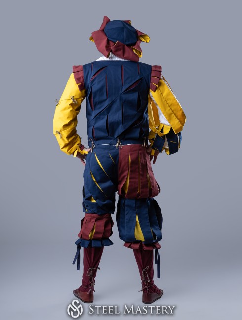 Medieval costume of landsknecht, XVI century Vêtements médiévaux