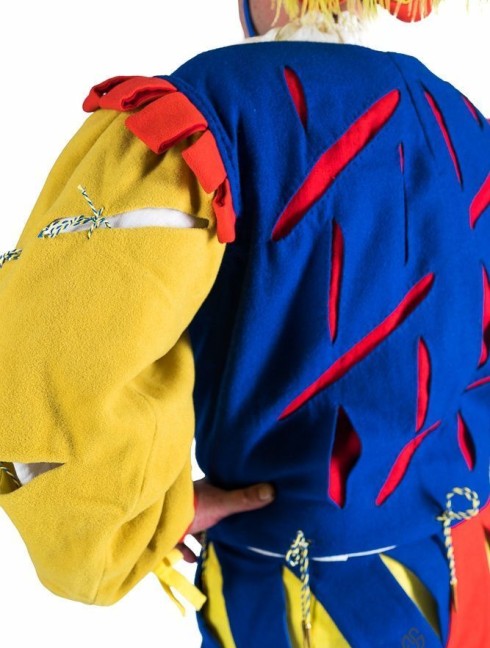 Medieval costume of landsknecht, XVI century 