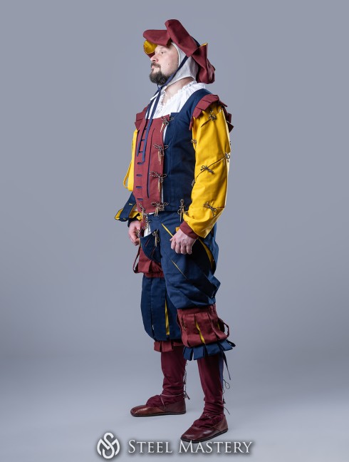 Medieval costume of landsknecht, XVI century Vestimenta medieval