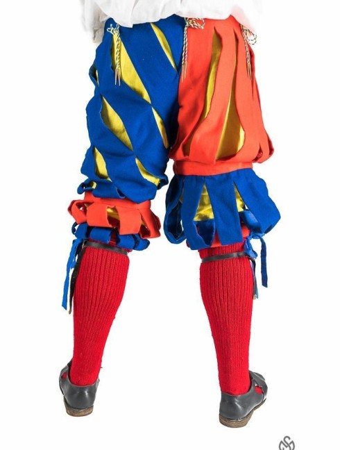 Medieval costume of landsknecht, XVI century 