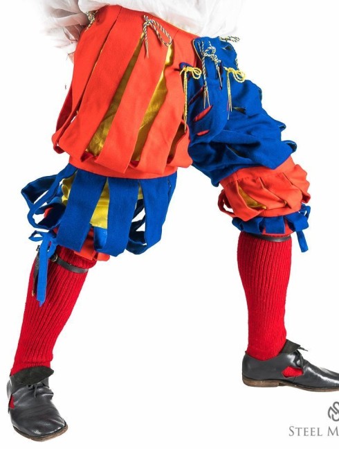 Medieval costume of landsknecht, XVI century 