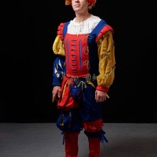 Medieval costume of landsknecht, XVI century image-1