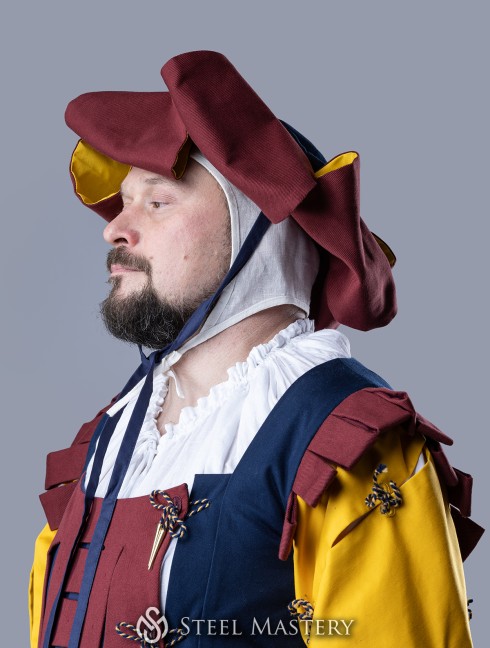 Landsknecht s hat with feathers Copricapo