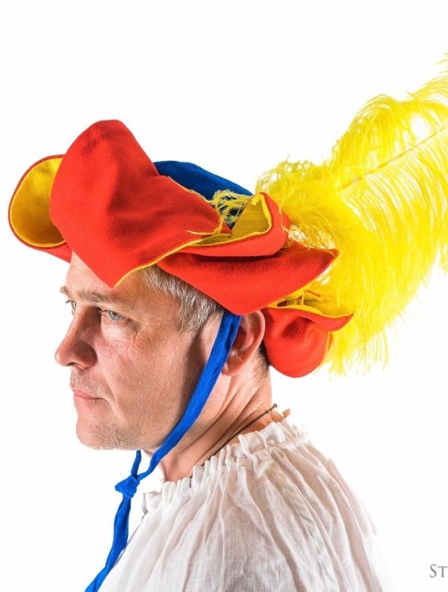 Landsknecht s hat with feathers Copricapo