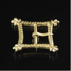 Medieval custom bronze belt buckle image-1
