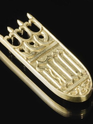 Sweden medieval  decorative bronze strapend Ciocche