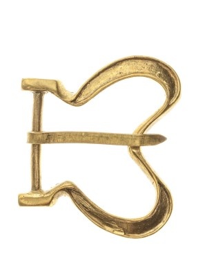 XV century medieval custom belt heart buckle Fibbie