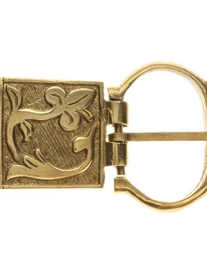 Medieval French custom belt buckle Cast buckles