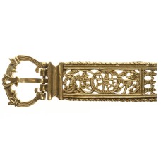 Medieval custom openwork belt buckle image-1