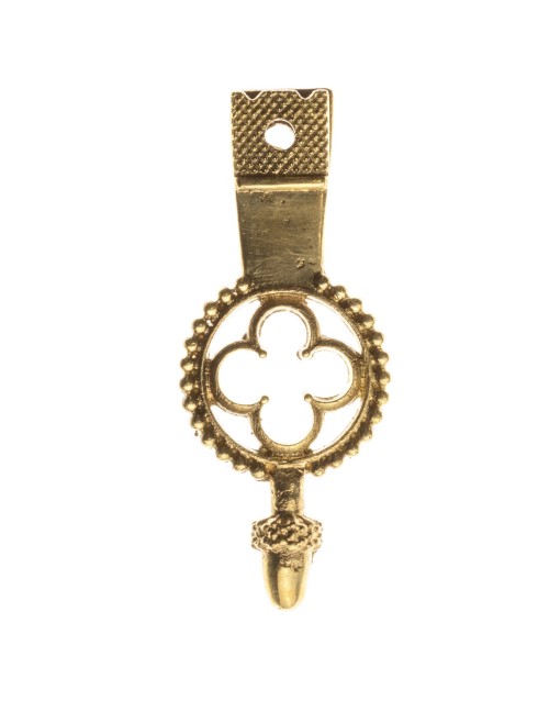 Medieval decorative belt strapend of XIV-XV century Strapends
