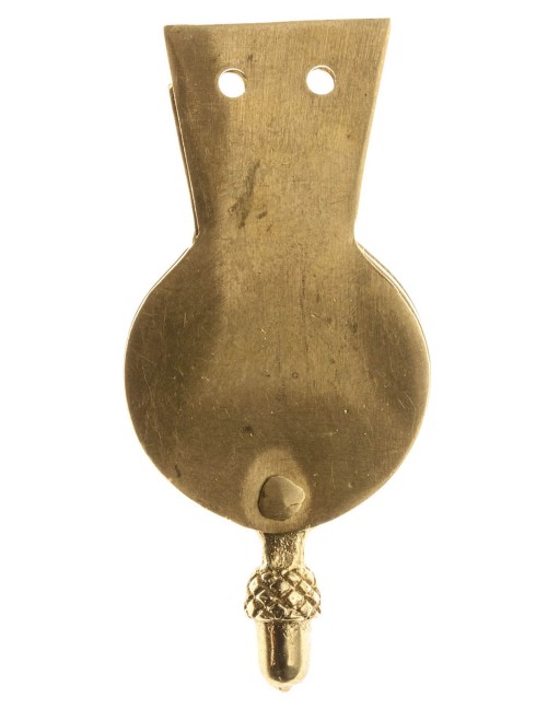 Medieval custom belt strapend with herb orament Strapends