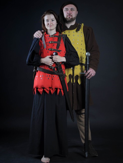 German Knight brigant set - 1350-1389 year Brigandines