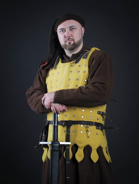 German Knight brigant set - 1350-1389 year Brigandines