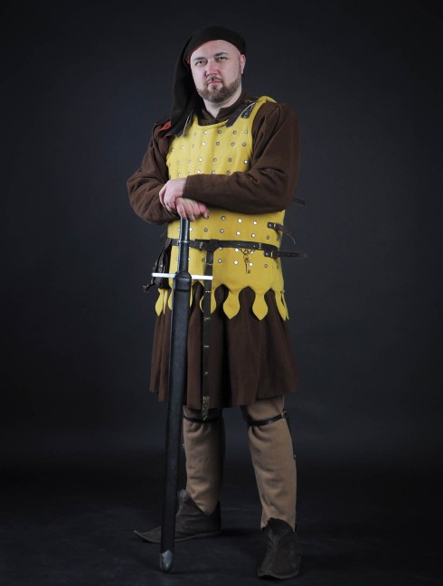 German Knight brigant set - 1350-1389 year Brigandines