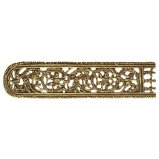 German medieval metal belt strapend with ornamental pattern image-1