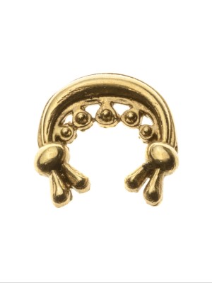 Medieval decorative pouch belt strapend Strapends
