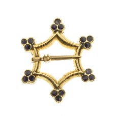 Medieval decorative metal fibula 1pc in stock  image-1
