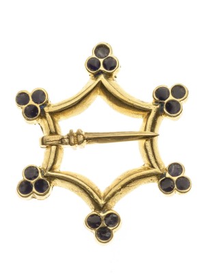 Medieval decorative metal fibula Brooches and fasteners