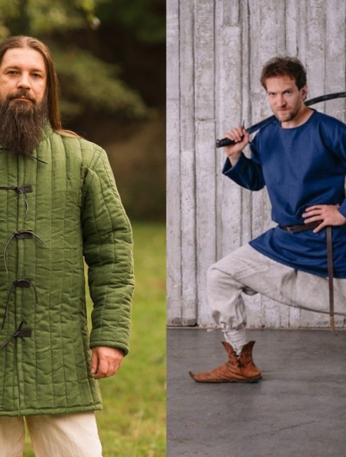 Medieval gambeson and cotton Eastern Pants Padded armour sets