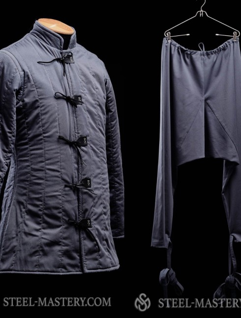 Medieval gambeson and cotton Eastern Pants Padded armour sets