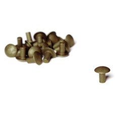 50 brass rivets (10x6mm) image-1