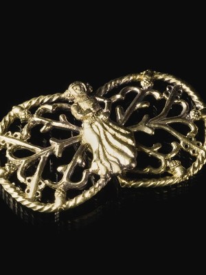 Medieval cape clasps, XIV century Brooches and fasteners