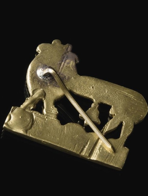 Medieval indecent badge, XIV century Badges