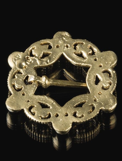 Medieval German brass brooch, XIV century Spille e cerniere