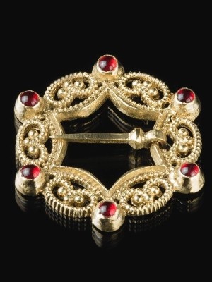 Medieval German brass brooch, XIV century Spille e cerniere