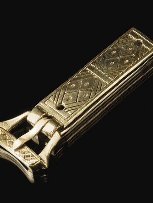 Medieval English buckle with mount, XIV-XV centuries Fibbie