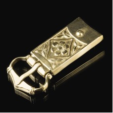 Medieval decorative English buckle with mount image-1