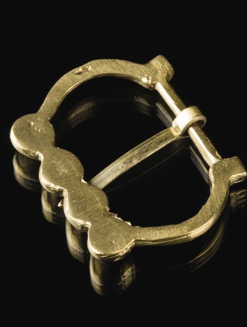 Medieval English cast brass buckle Cast buckles