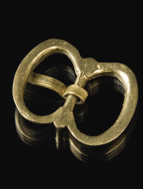 Medieval brass buckle for pouches and armour Cast buckles