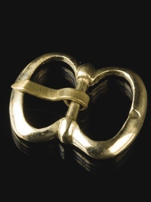 Medieval brass buckle for pouches and armour Gegossene Schnallen