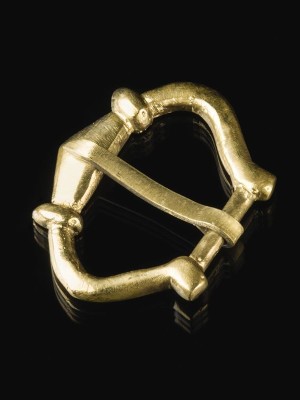 Brass clothing buckle of medieval England Cast buckles