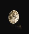 Medieval European cast button with pattern image-1