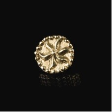 Medieval decorative button with flower pattern 8 pcs in stock  image-1