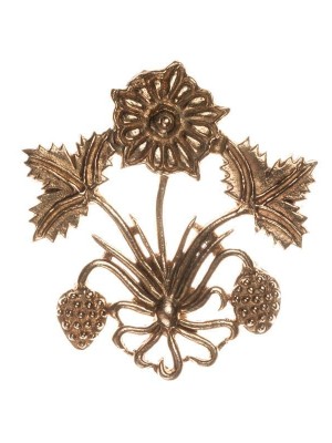 Medieval heraldic badge "Strawberry"