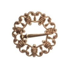 Medieval round Sweden brooch, XIV-XV centuries 1 pcs in stock  image-1